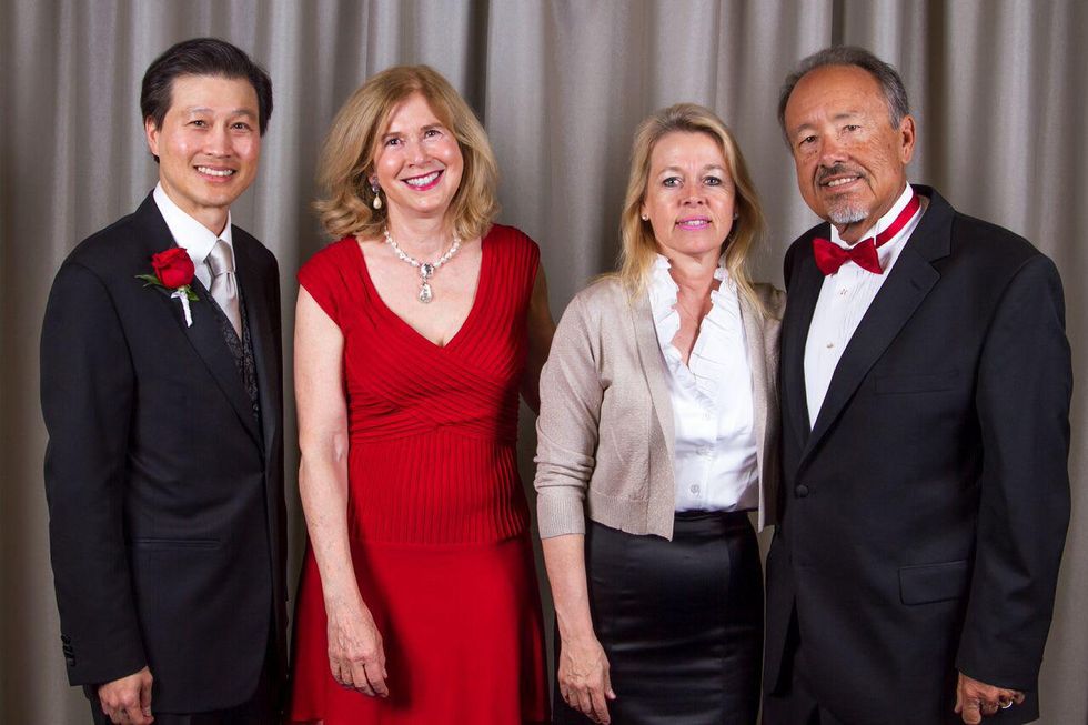 UHAA Gala 2015 Dominic Ng, Eloise Dunn Stuhr, Lori Blackmon-Schroeder, Darryl Schroeder