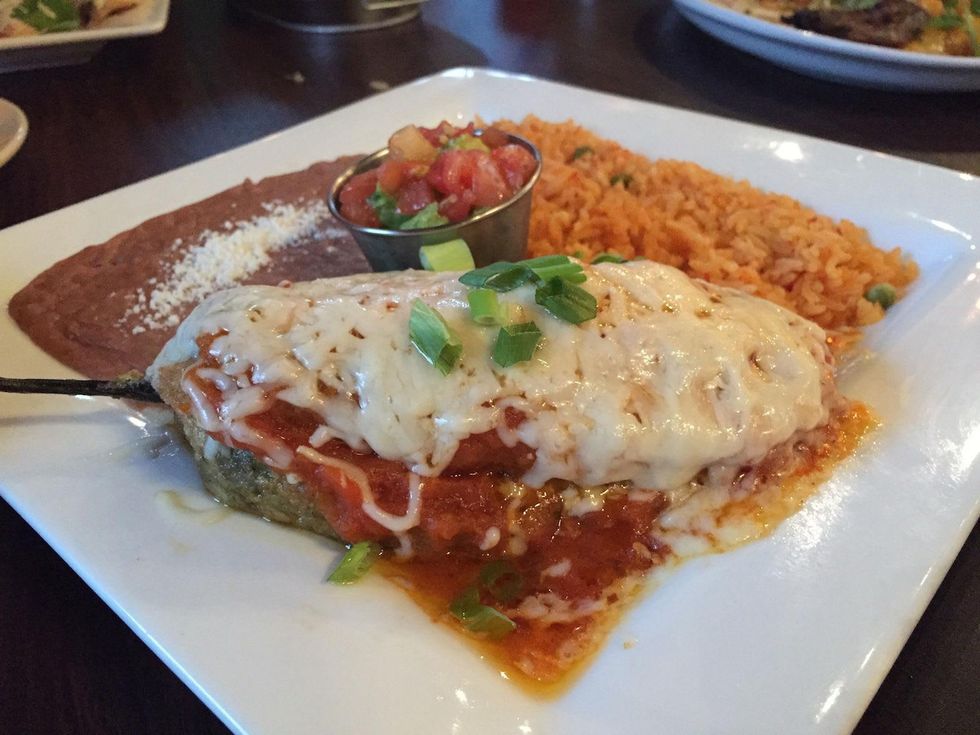 Ula's Mexican chile relleno