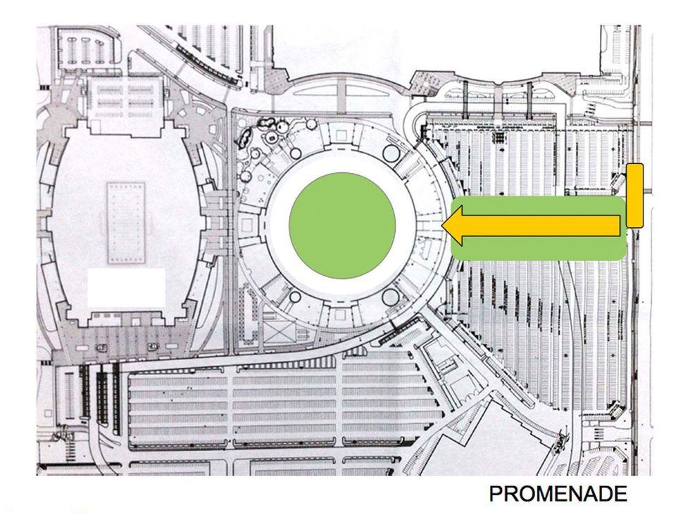 ULI Recommendations for the Astrodome December 2014 rendering Promenade