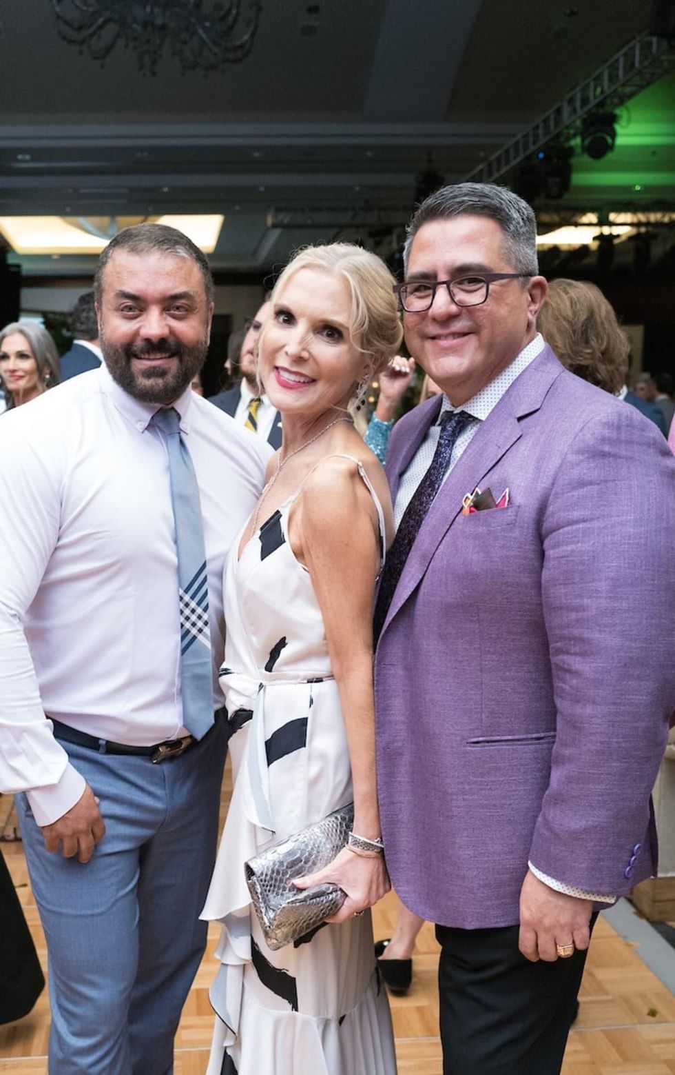 Una Notte 2021 Kayvon Sohrabi, Kristen Cannon, and Dr. Roland Maldonado