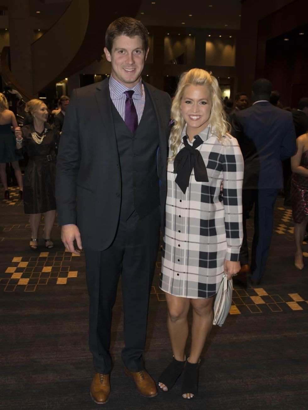 Una Notte in Italia Houston Texans Garrett Graham, Ericka Graham