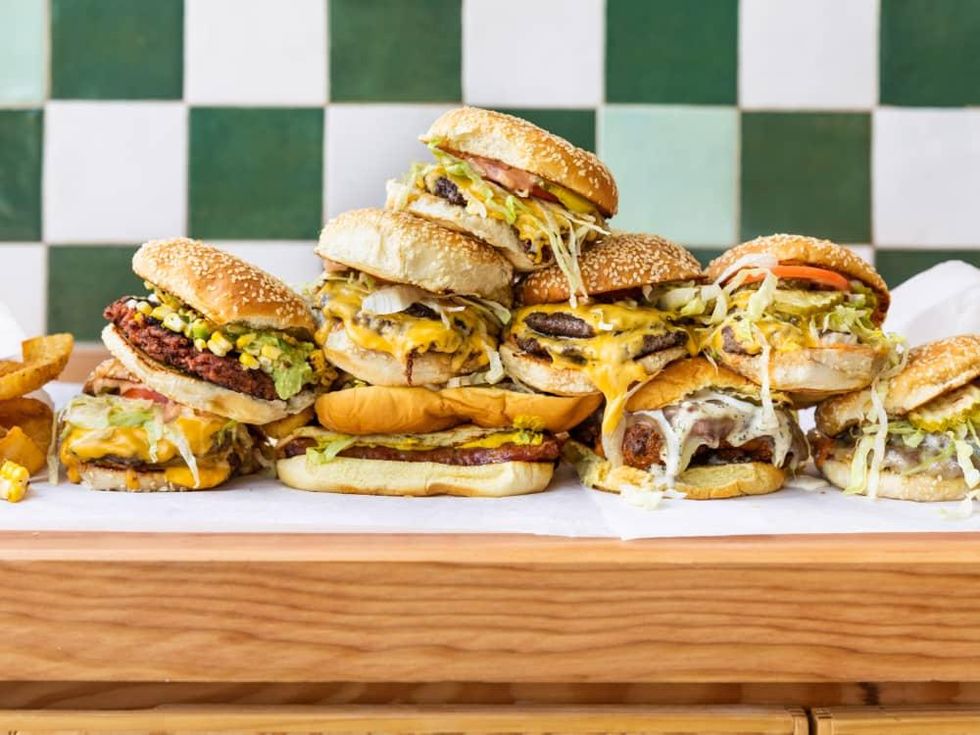 Underbelly Burger food spread