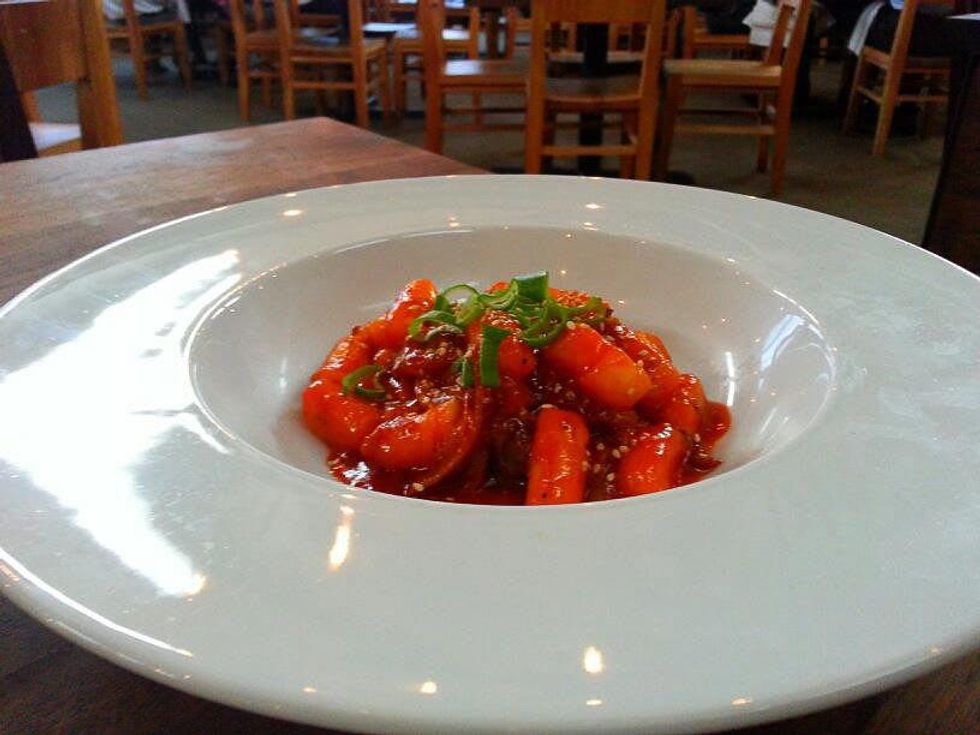 Underbelly, Korean braised goat and dumplings