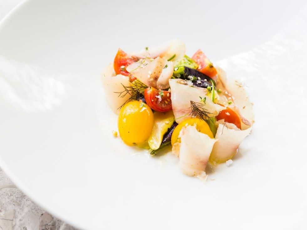 Underbelly Szechuan Peppercorn Cured Cobia Crudo