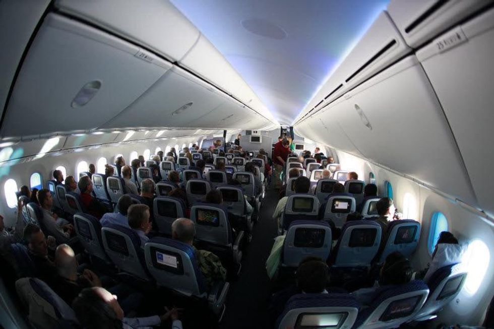 United Airlines Dreamliner interior