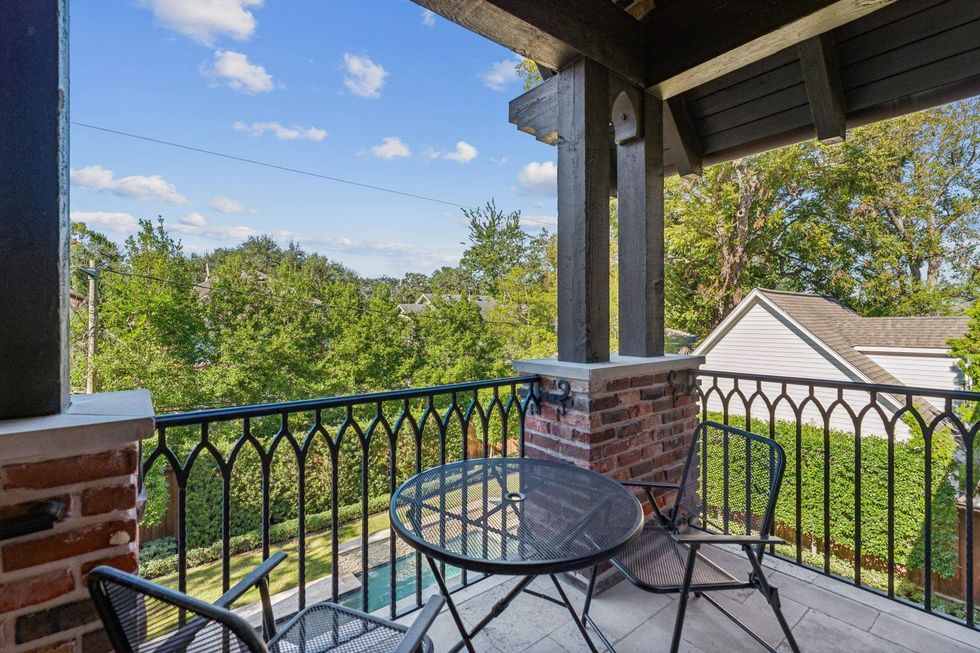 Upstairs balcony off the primary suite of 6426 Sewanee Avenue