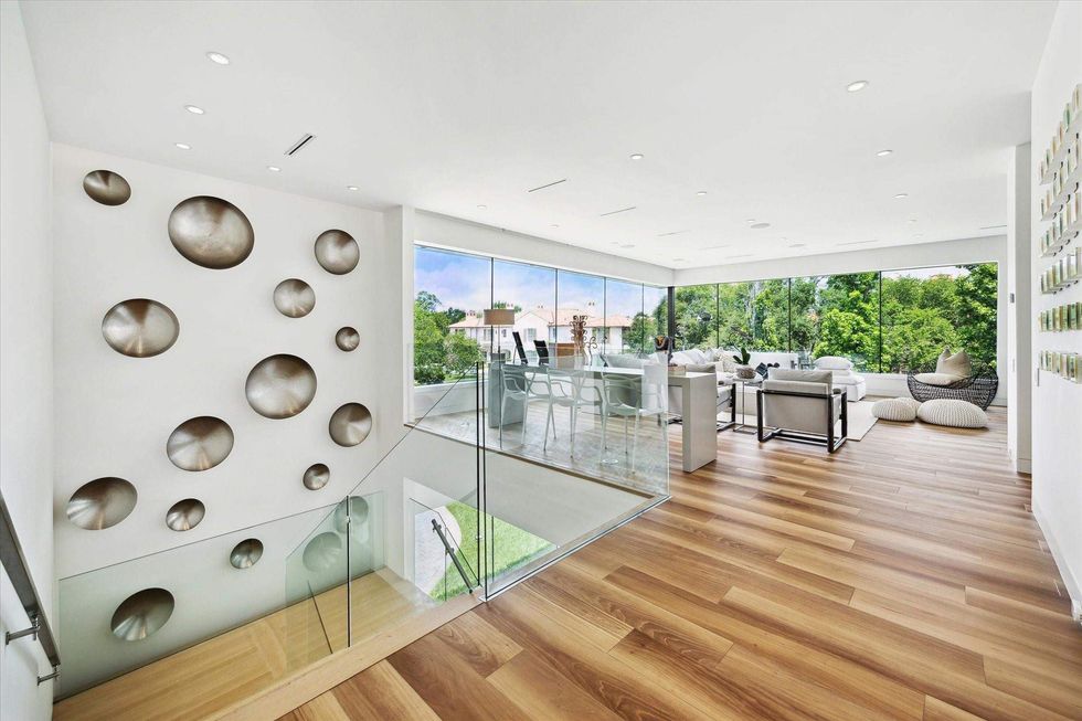 Upstairs gathering space of 311 Brown Saddle St.