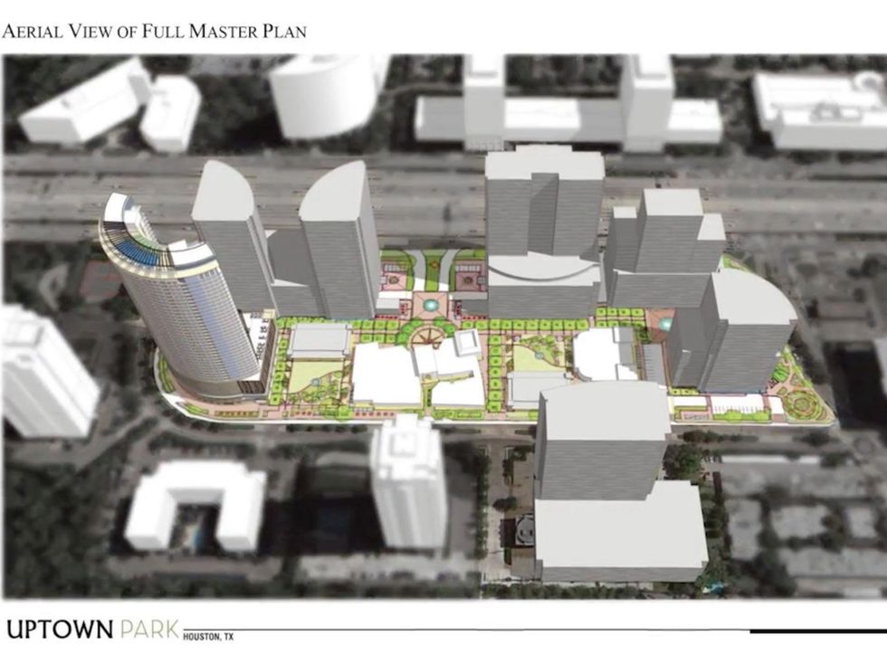 Uptown Park aerial view of full master plan