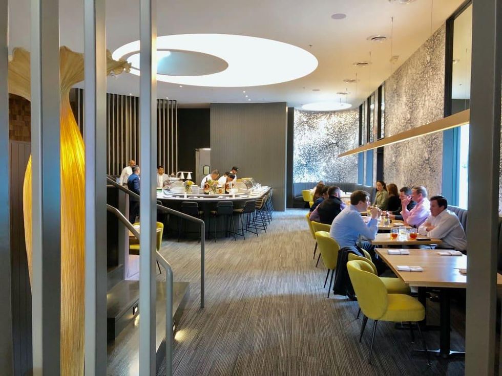 Uptown sushi dining room