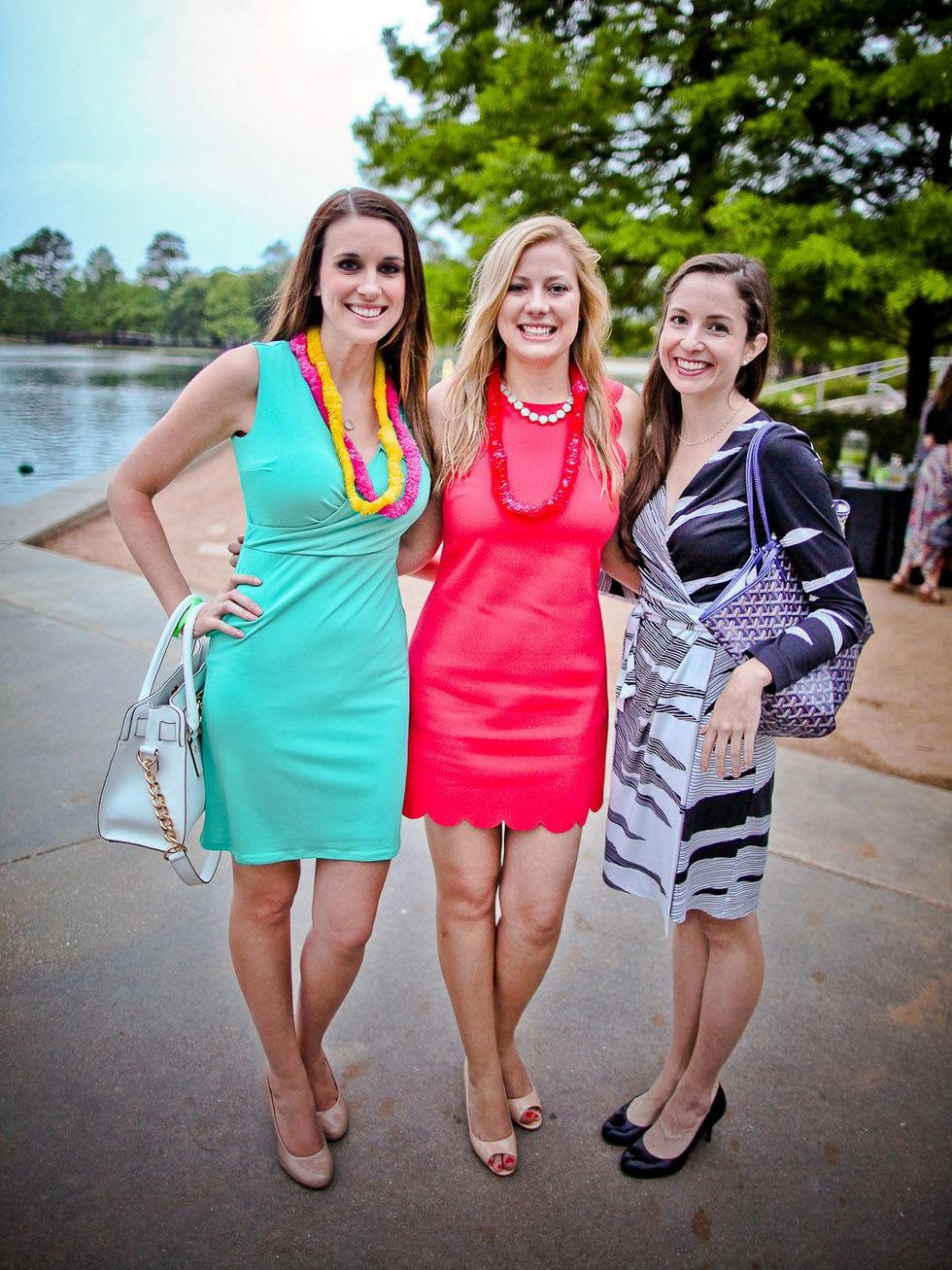 Urban Green's Hula in Hermann Park May 2013 Beth Taylor, Jessica Hart and Jill Ballard