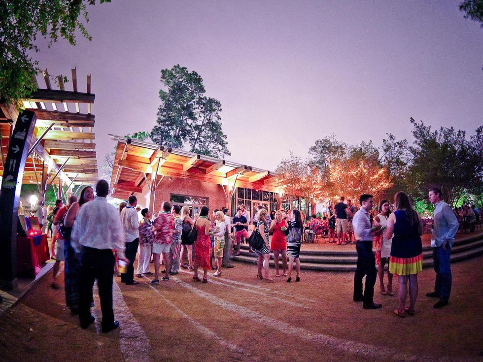 Urban Green's Hula in Hermann Park May 2013 crowd venue