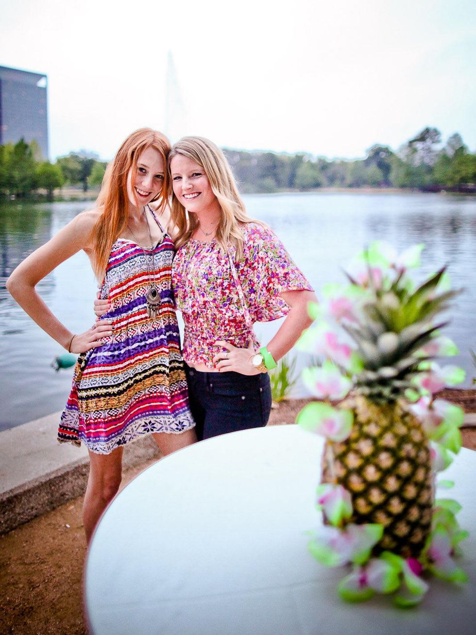 Urban Green's Hula in Hermann Park May 2013 Kendall Wood and Rachel Streitmann