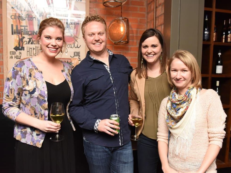 Urban Harvest dinner Allison Reeves, from left, Nick Deaville, Britni Deaville and Dasha Sklyarova