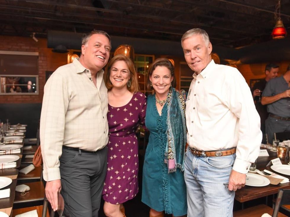 Urban Harvest dinner Marc Melchor, Mary Sommers Pyne, Cullen Geiselman, Jack Christie