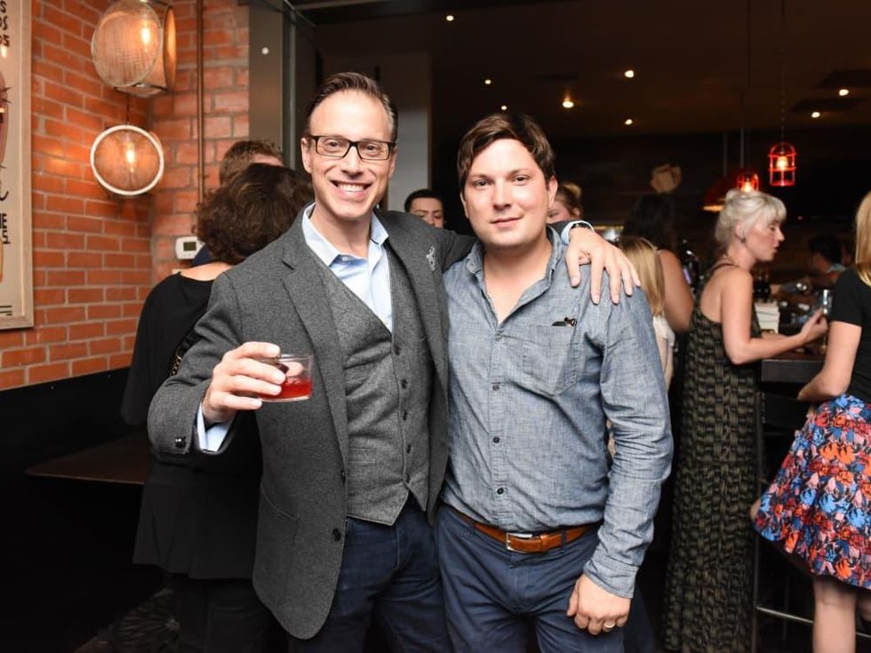 Urban Harvest dinner Shepard Ross, left, and Tyler Horne