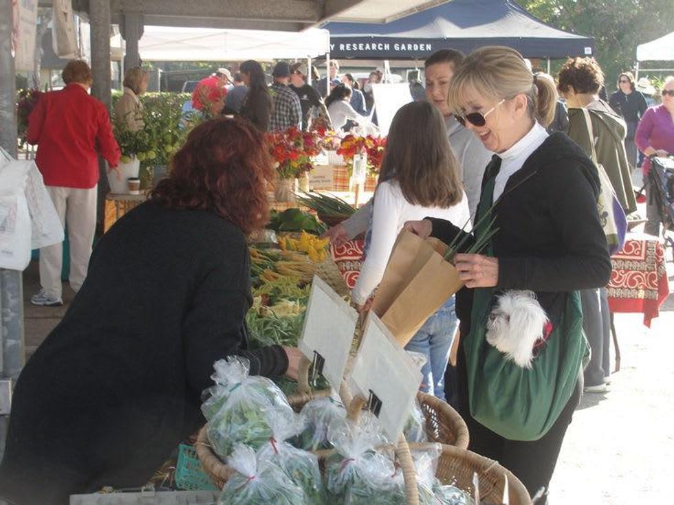 Urban Harvest Eastside Farmers' Market booths