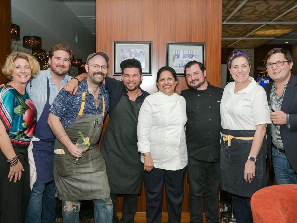 Urban Harvest Sunday Supper 2019 Janna Roberson Drake Leonards Martin Stayer Dominick Lee Kiran Verma David Cordua Jody Stevens Tyler Horne