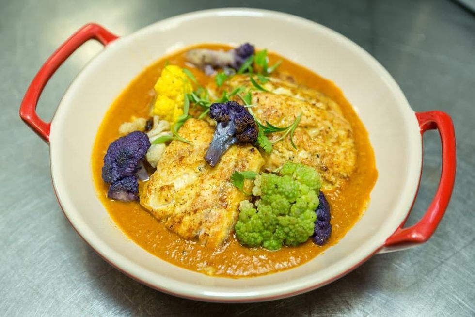 Urban Harvest Sunday Supper 2019 Kiran Verma curry red fish