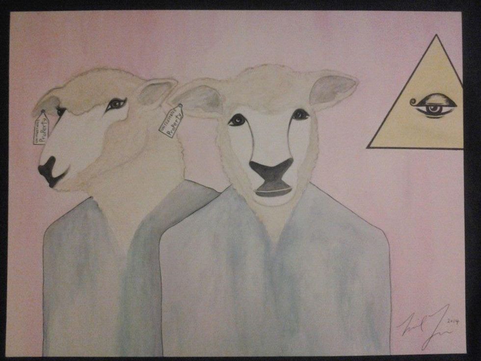 Uriel Landeros, We the Sheeple, from the Prison Series, 2014