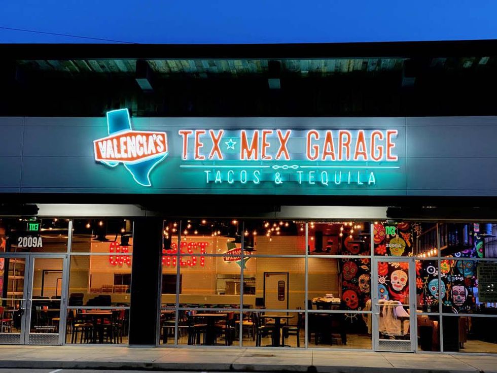 Valencia's Tex-Mex Garage exterior