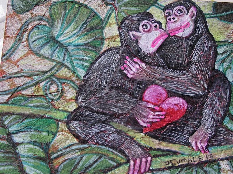 Valentine\u2019s Day card from Stephen - \u201cMonkey Business.\u201d