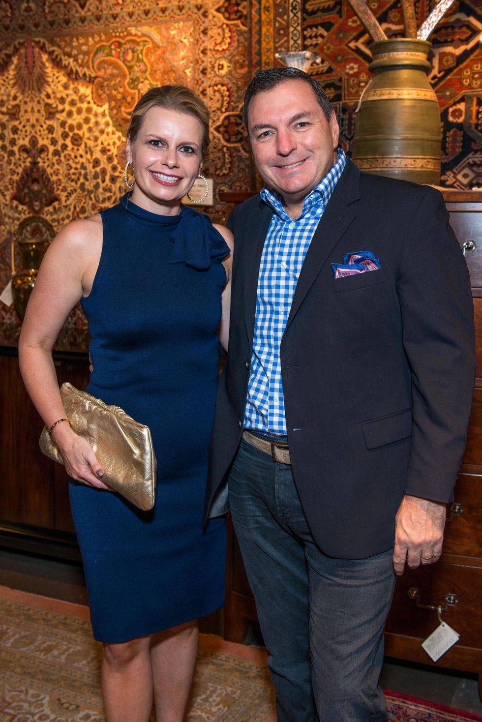 Valerie and Tracy Dieterich at the Abraham's Oriental Rug dinner September 2014