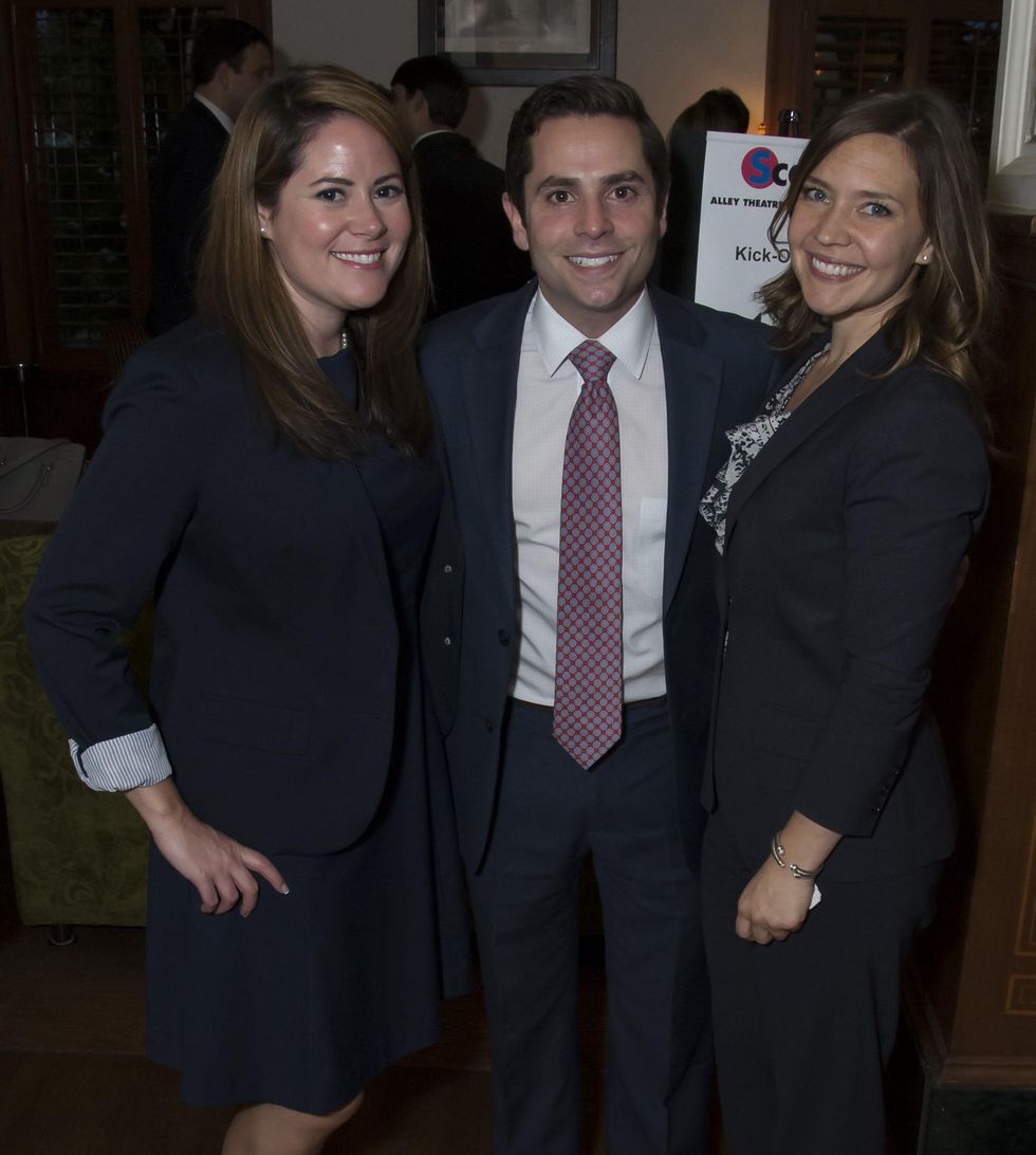 Valerie Hoover, Marc Eichenbaum, Amanda Zimmerman, Alley Theatre young professionals, Sept. 2014