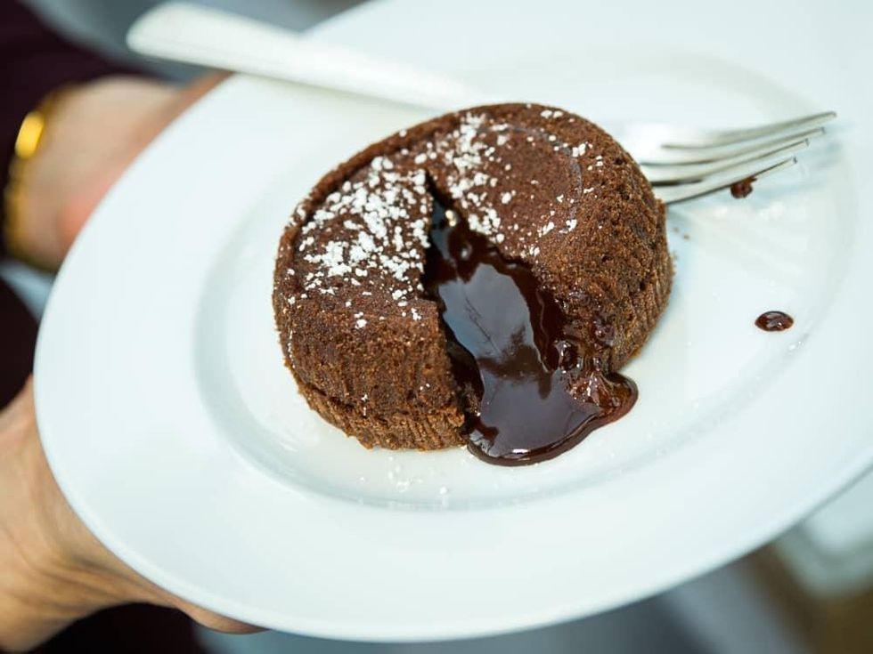 Valobra grand opening party chocolate dessert