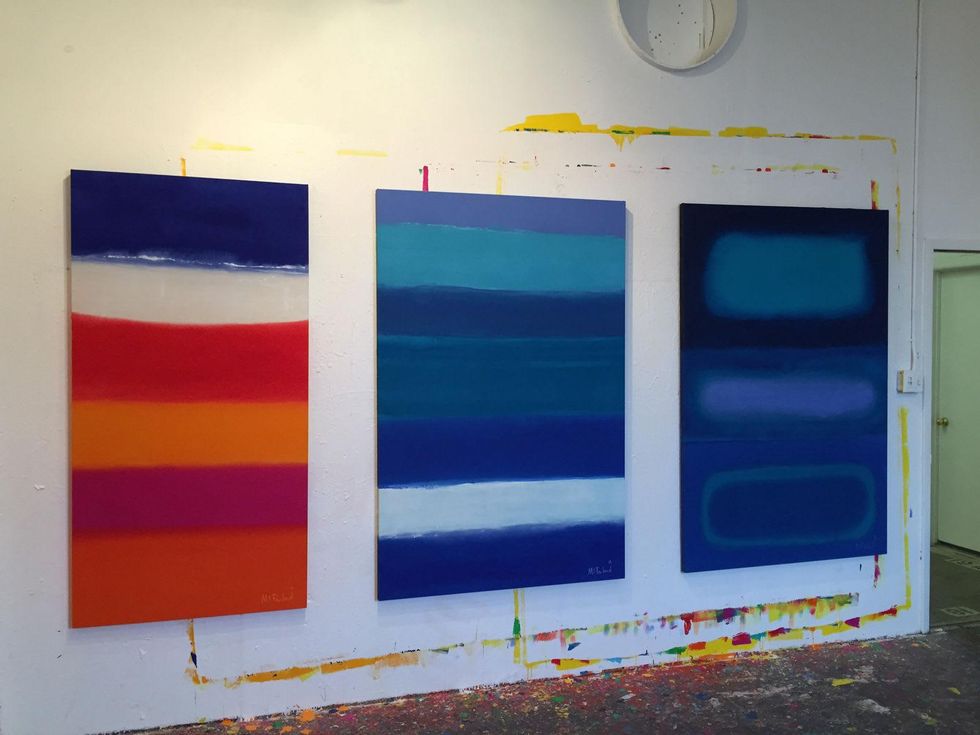 Van McFarland Houston artist December 2014 studio