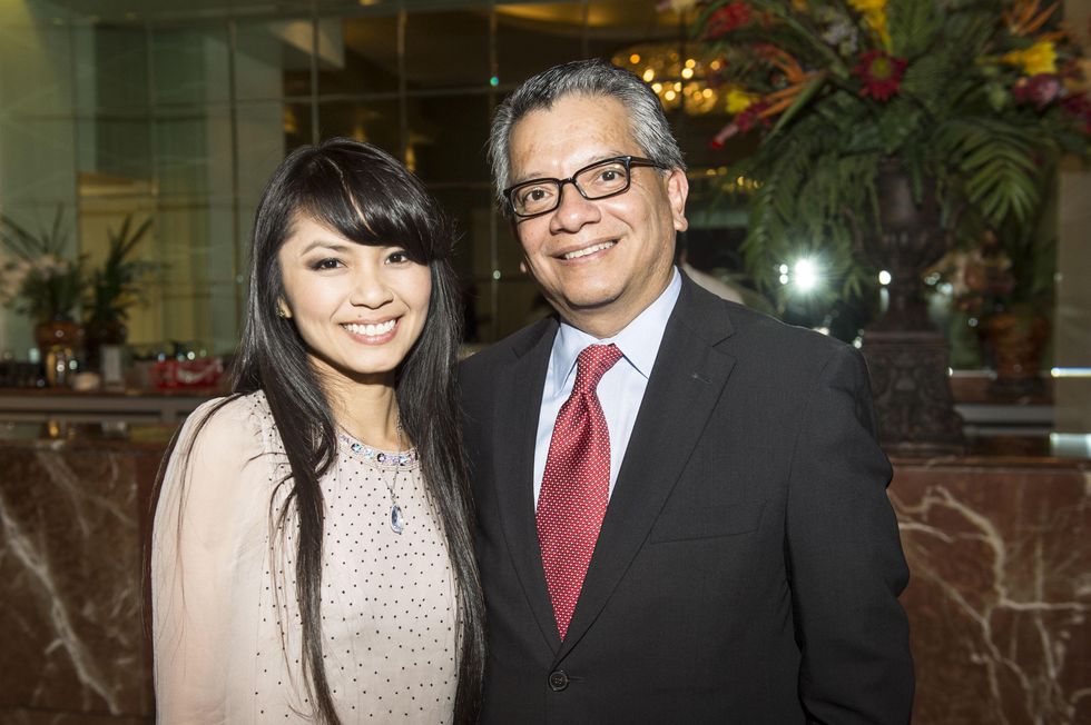 Van Ngo and David Ruiz at the Houston Ballet Jubilee of Dance Onstage Dinner December 2014