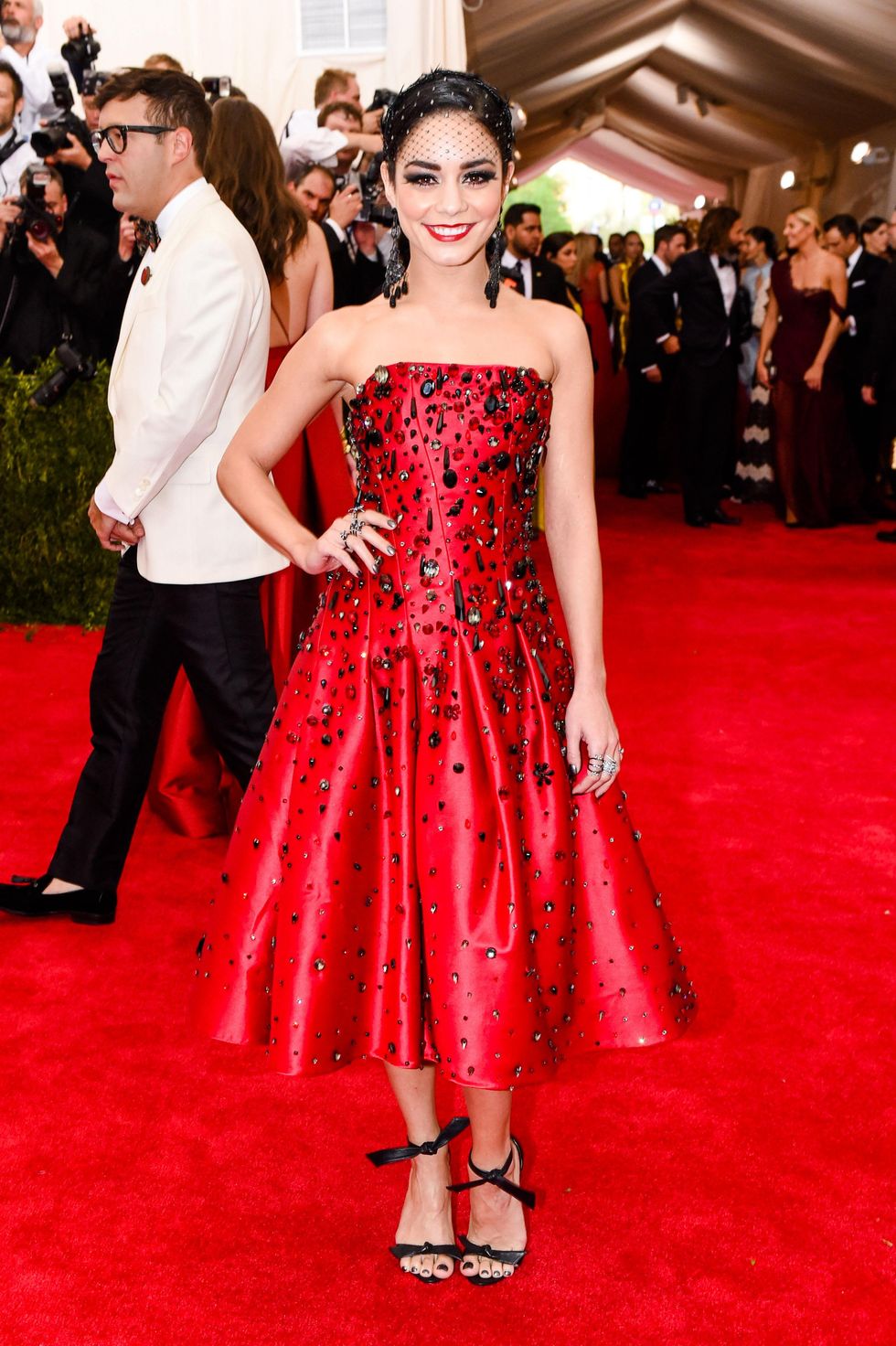 Vanessa Hudgins at Met Costume Institute Ball in H&M