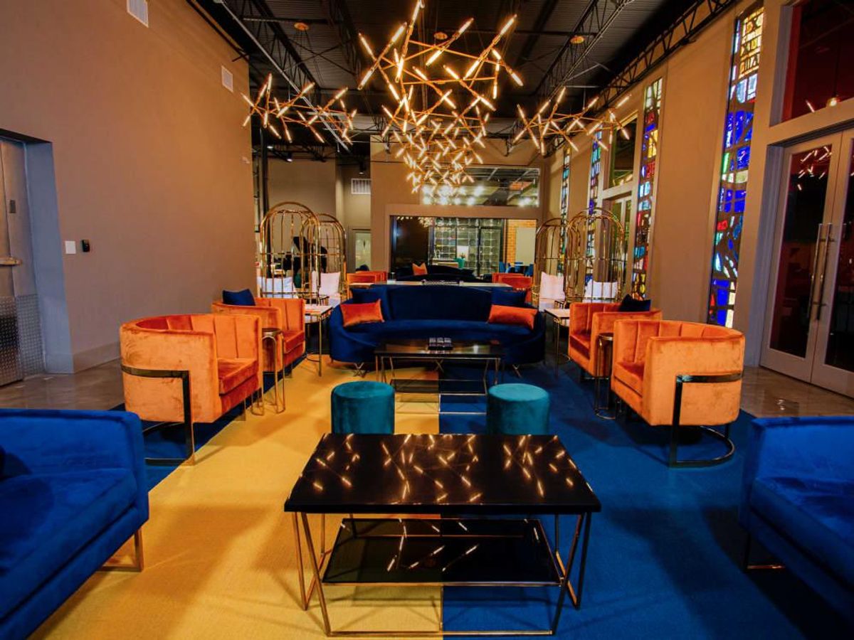 Vault & Vino offers lounge spaces for members. CultureMap Houston
