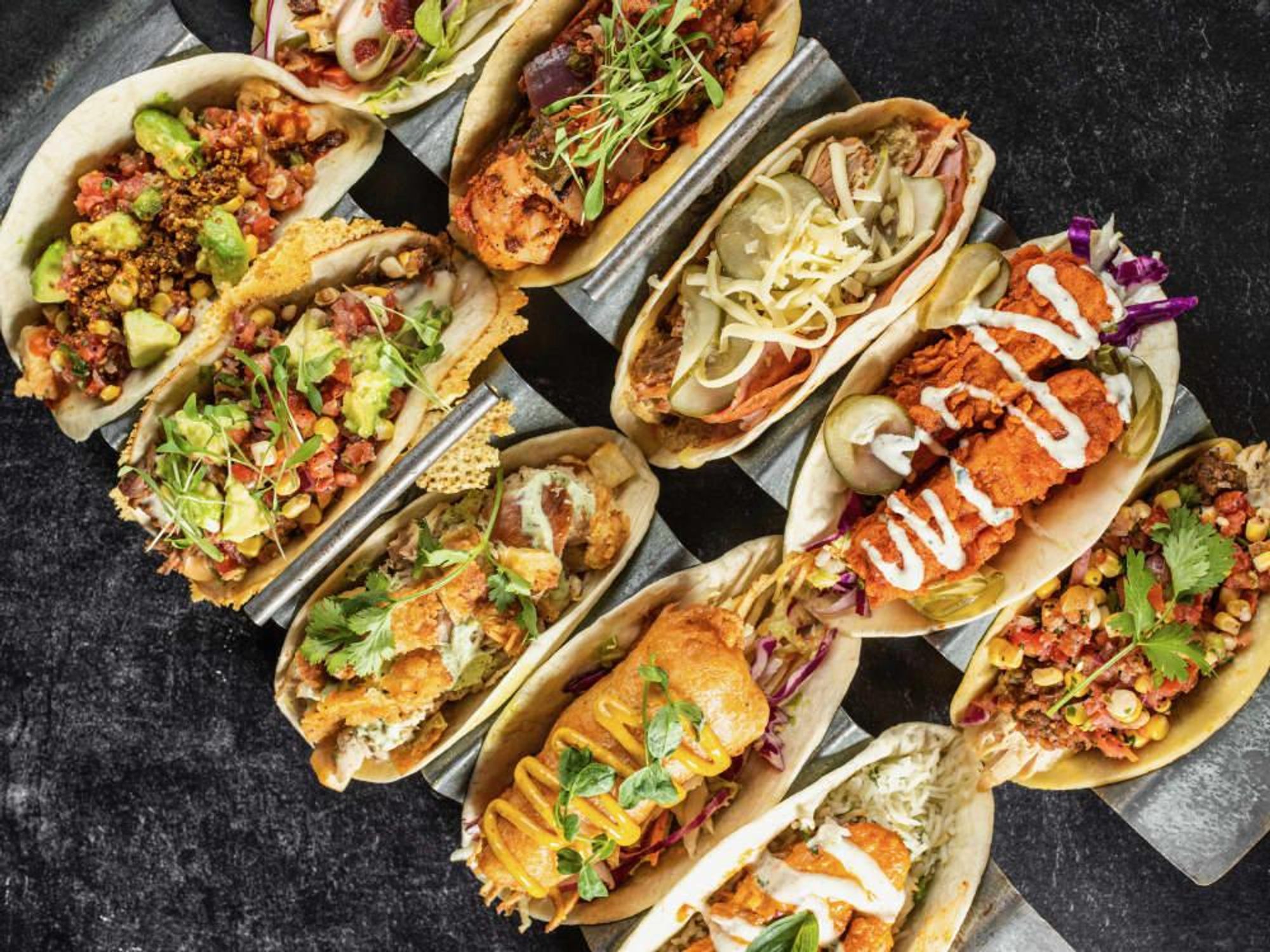 Velvet Taco tacos overhead