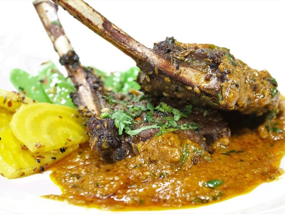 Verandah Progressive Indian Restaurant lamb chop