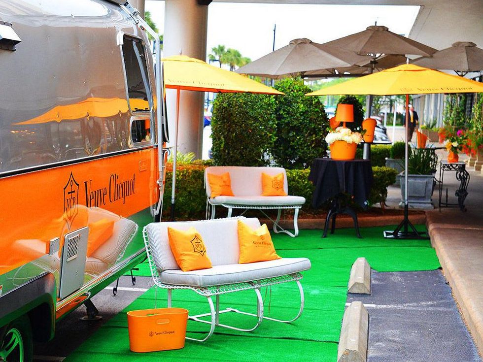 Veuve Clicquot Airstream champagne tents