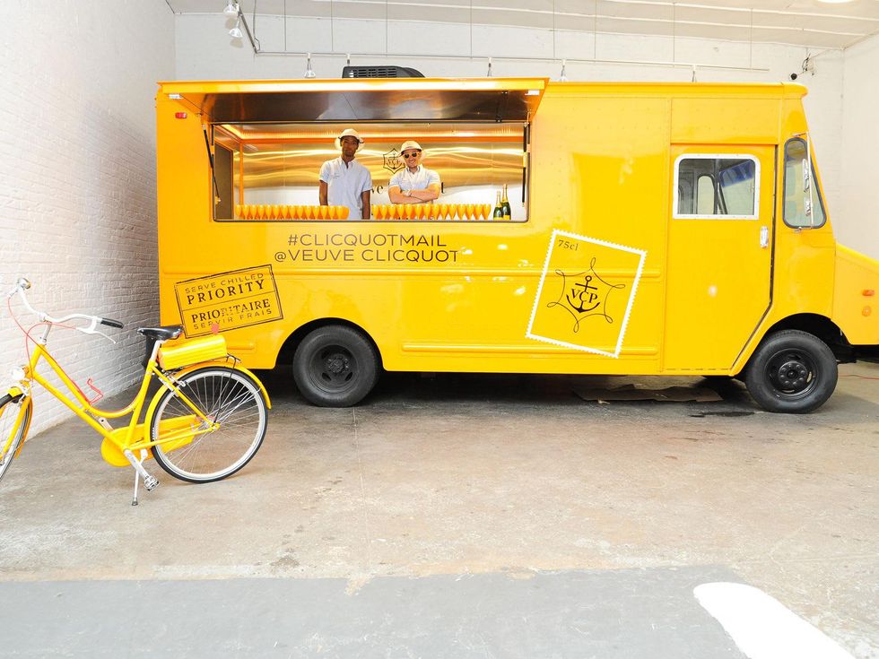 Veuve Clicquot tour mail truck
