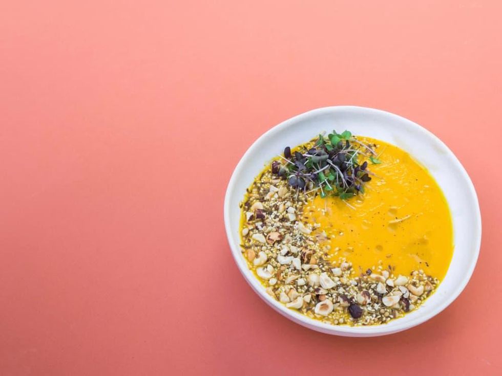 Vibrant Restaurant carrot ginger soup