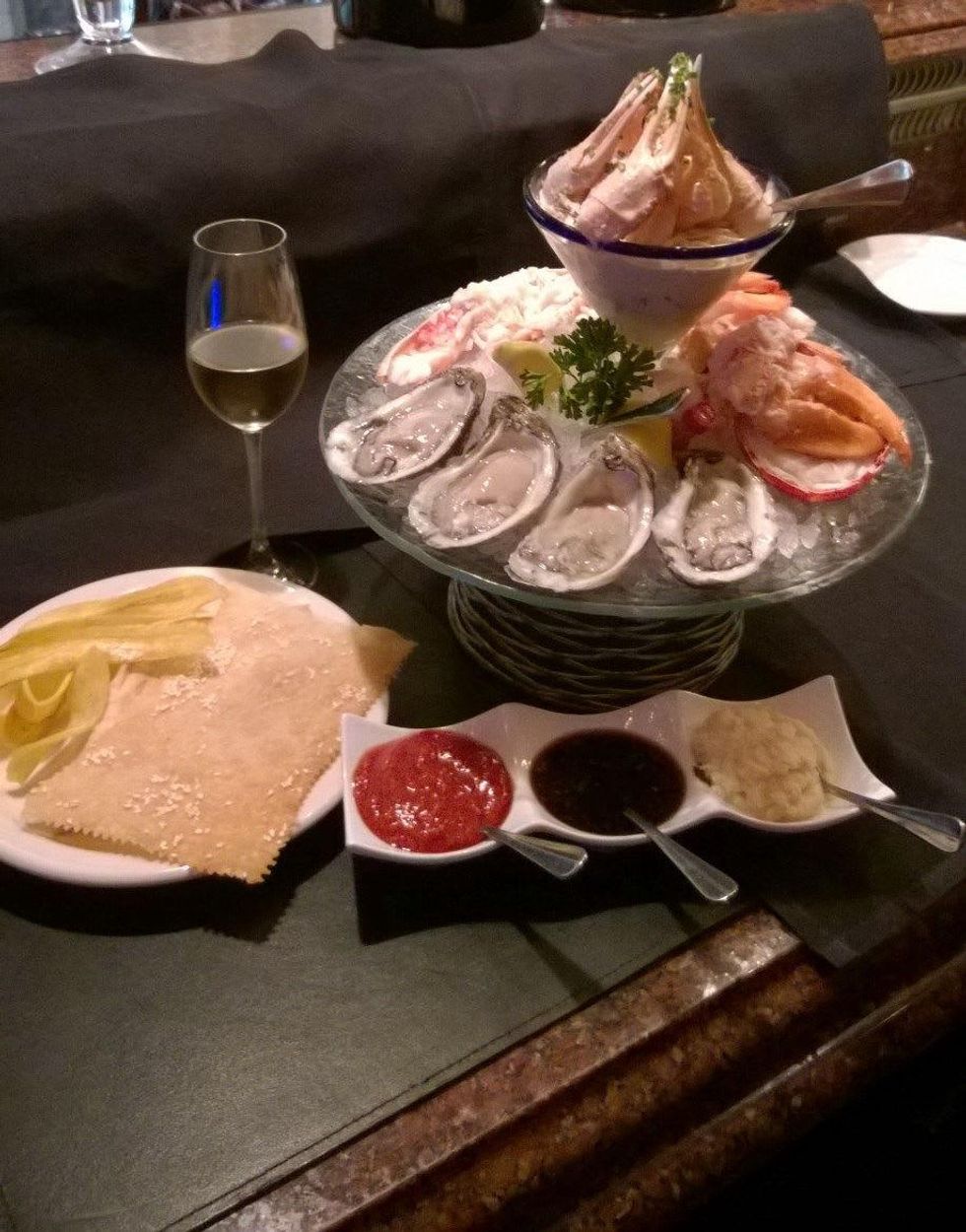 Vic & Anthony's seafood tower