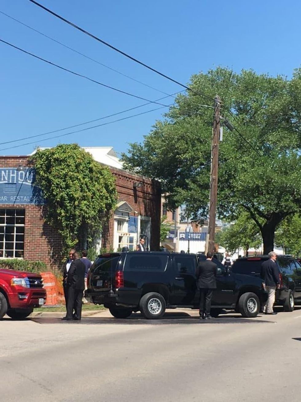 Vice President Joe Biden motorcade Down House