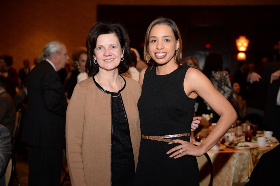 Vicky Illane, left, and Lacey Salas at the El Centro de Corazon luncheon March 2015