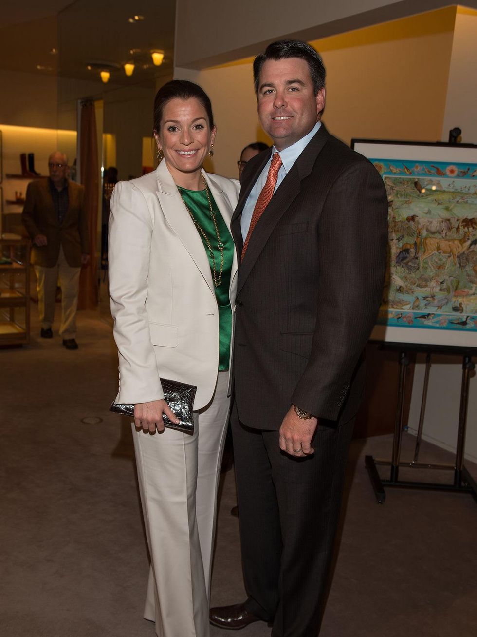 Victoria and Parker Johnson at Kermit Oliver at Herm\u00e8s February 2014