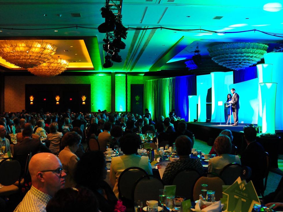 Victory Fund brunch, March 2013, crowd, venue