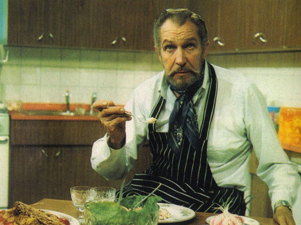 Vincent Price cooking show