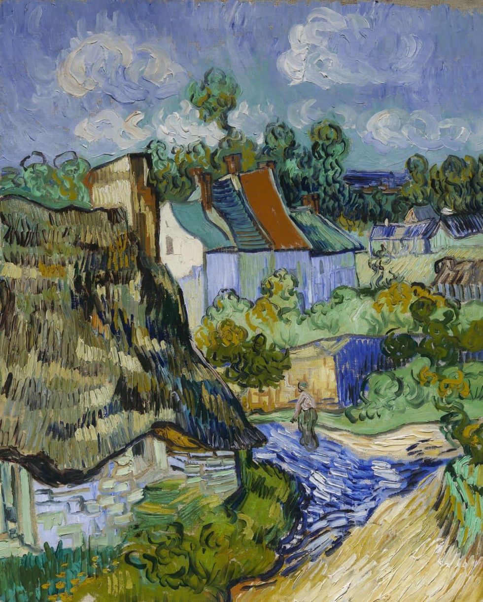 Vincent van Gogh, Houses at Auvers, 1890, oil on canvas, Museum of Fine Arts, Boston, bequest of John T. Spaulding. \u00a9 Museum of Fine Arts, Boston.