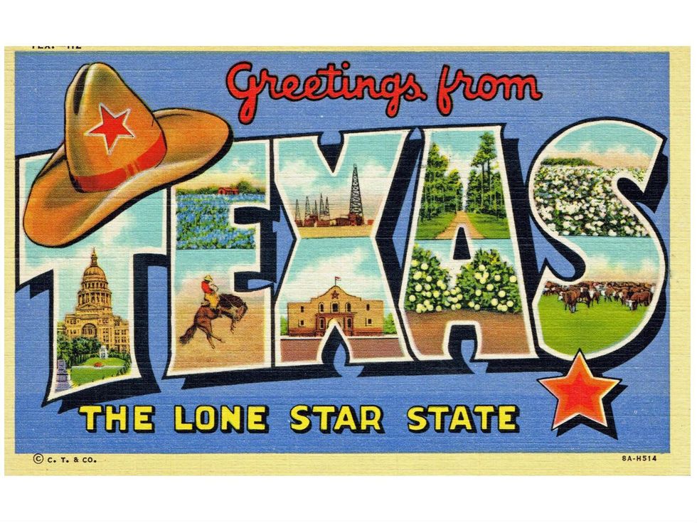 Vintage Texas postcard