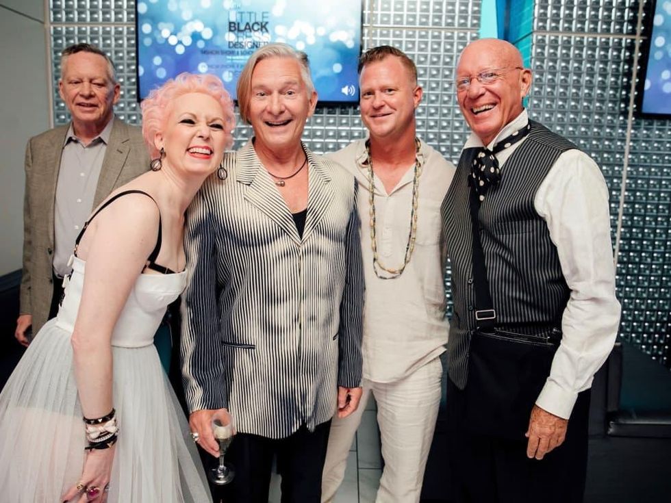 Vivian Wise, Dennis Stark Starks, Jerod Dame, Kelly Amen at Little Black Dress Designer 2017