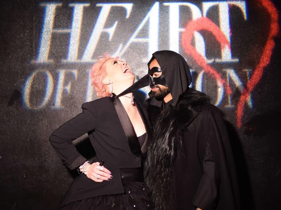 Vivian Wise, Fady Armanious at Heart of Fashion Masquerade Ball
