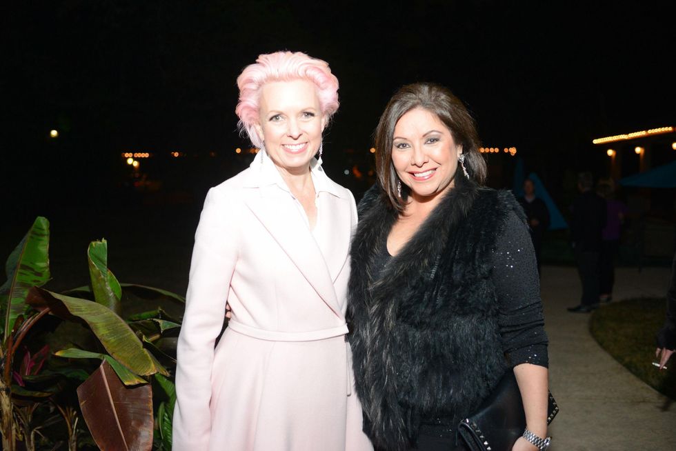 Vivian Wise, left, and Debbie Festari at Bubba and Mark's Christmas Party December 2014