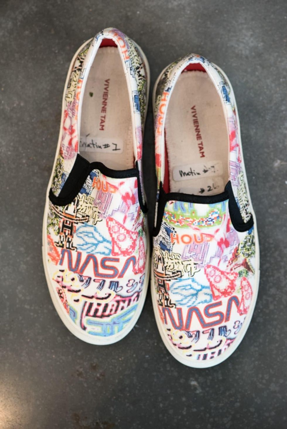 Vivienne Tam Houston collection slip on shoes