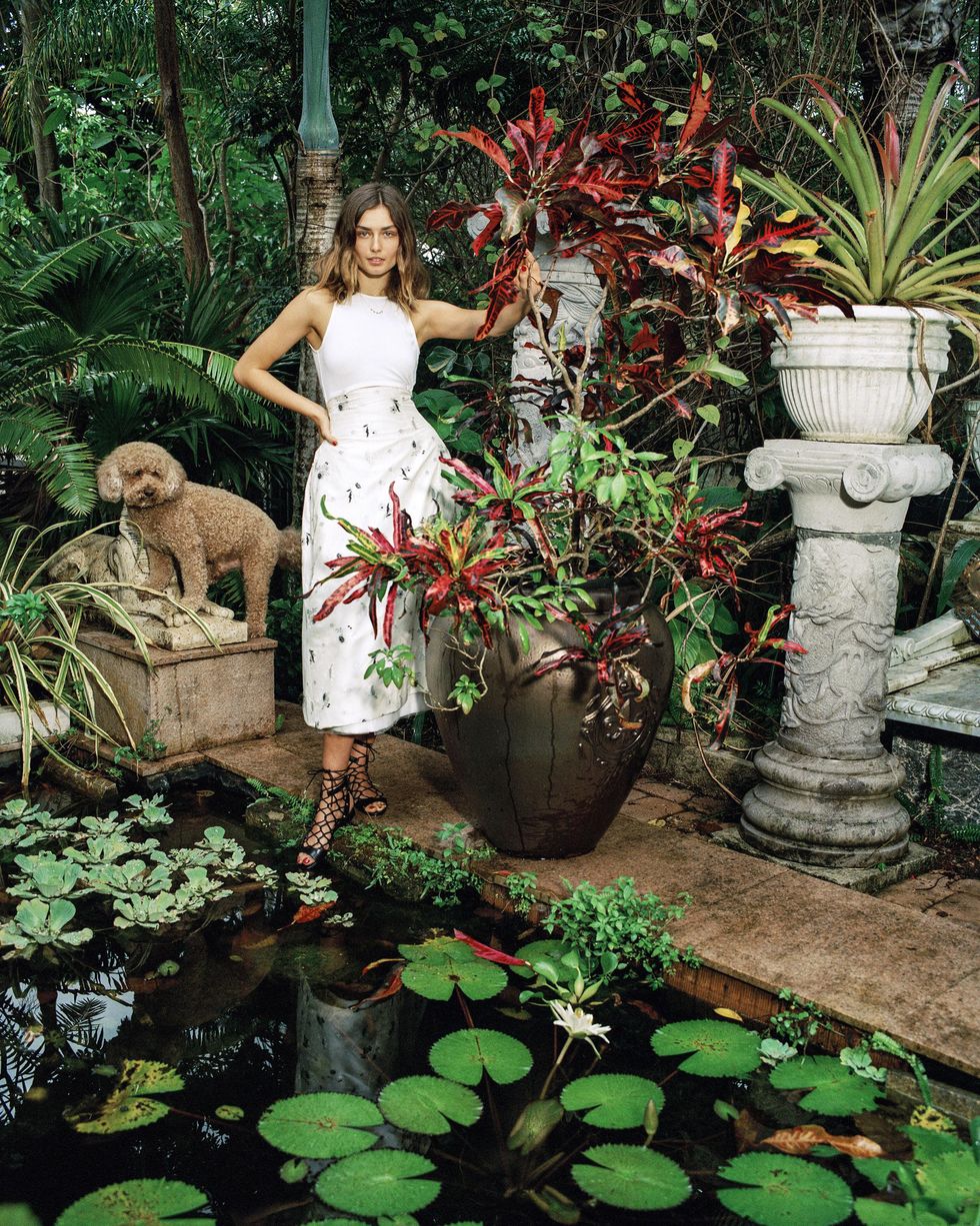Vogue spring fashion layout featuring dogs